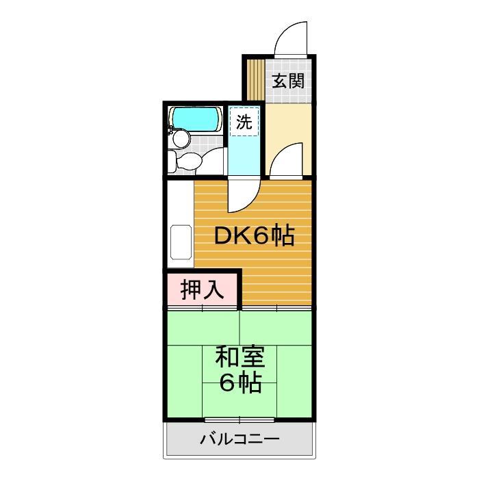 山口第一ハイツの間取り