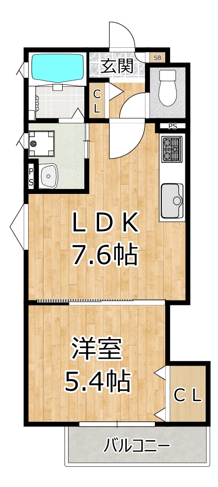 クリエオーレ百島の間取り