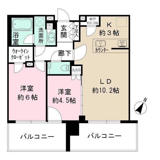 江東区有明のマンションの間取り