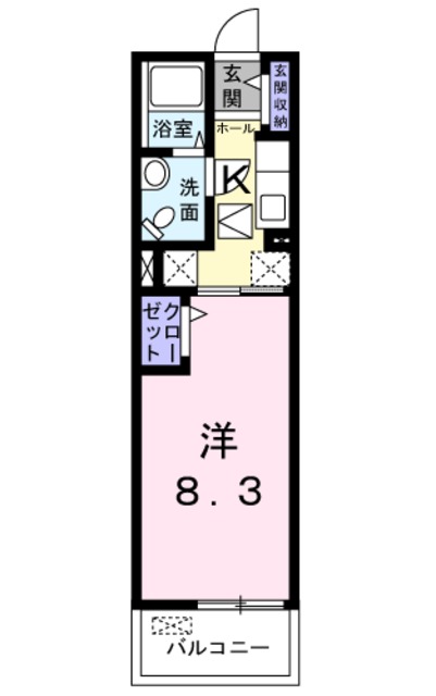 岩出市相谷のマンションの間取り