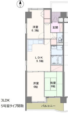 セントラルパレスの間取り