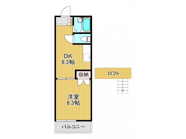 オアシス志井Bの間取り