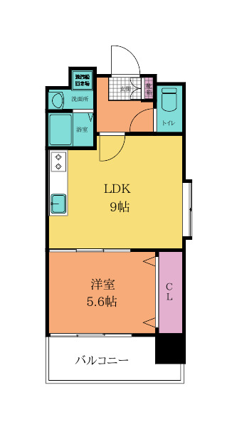 竪町センタービルの間取り