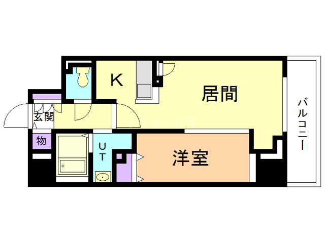 札幌市中央区南一条東のマンションの間取り