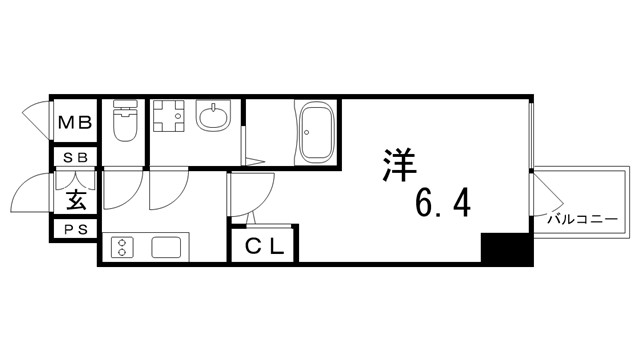 エスリード神戸三宮ヒルズの間取り