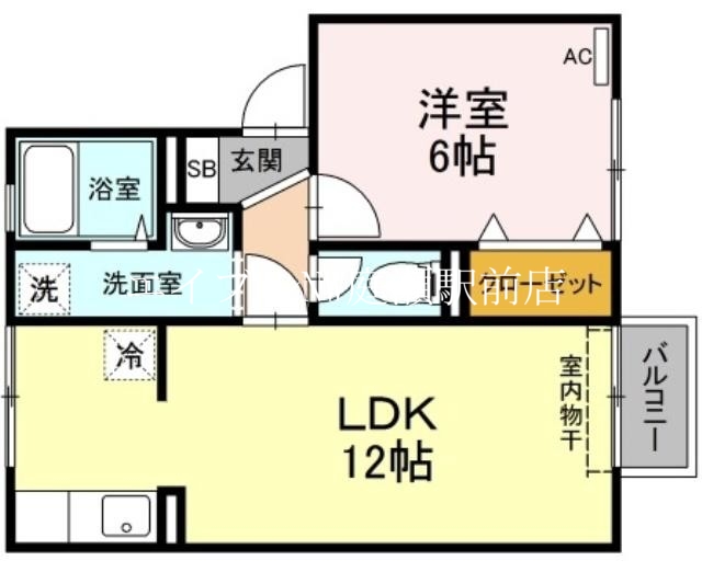 シャトレ・アン津高IIの間取り