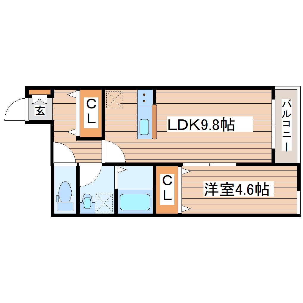 グランディール台原の間取り