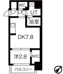 アドバンス三宮ラシュレの間取り