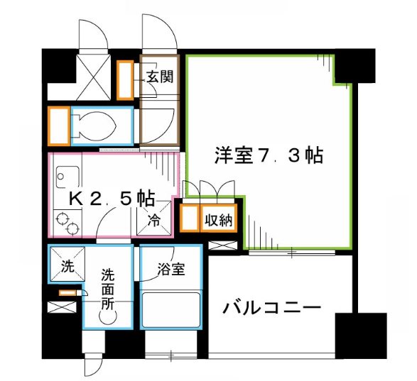 中野区東中野のマンションの間取り