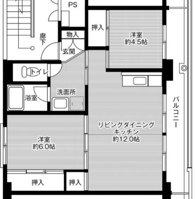 ビレッジハウス小諸2号棟の間取り