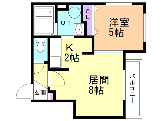 【札幌市西区発寒五条のマンションの間取り】