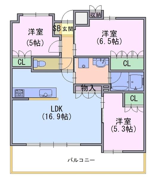 ヴェリテ洛西口アデレイドの間取り