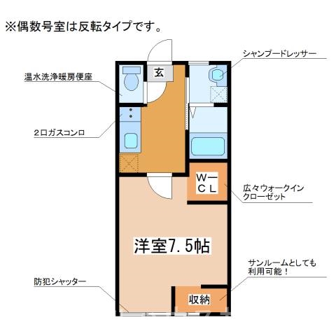 コンフォルトの間取り