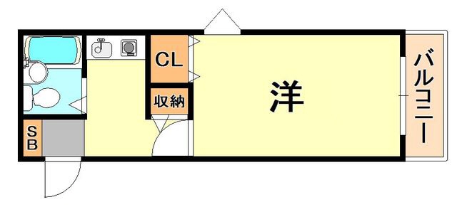 神戸市須磨区離宮前町のマンションの間取り