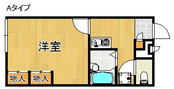 阪南市鳥取のアパートの間取り