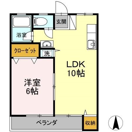 葛飾区高砂のマンションの間取り