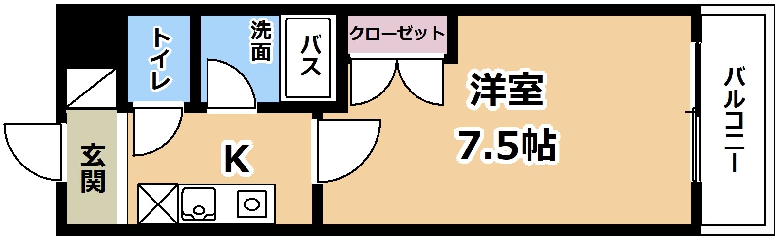 【シャン・ド・フルール竹村の間取り】