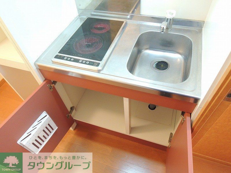 キッチン　電気コンロ２口.