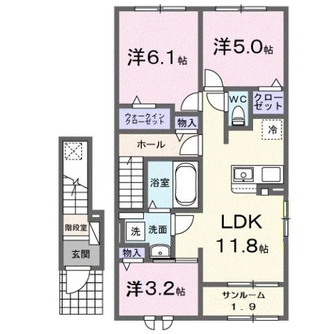 リバティ　IIの間取り