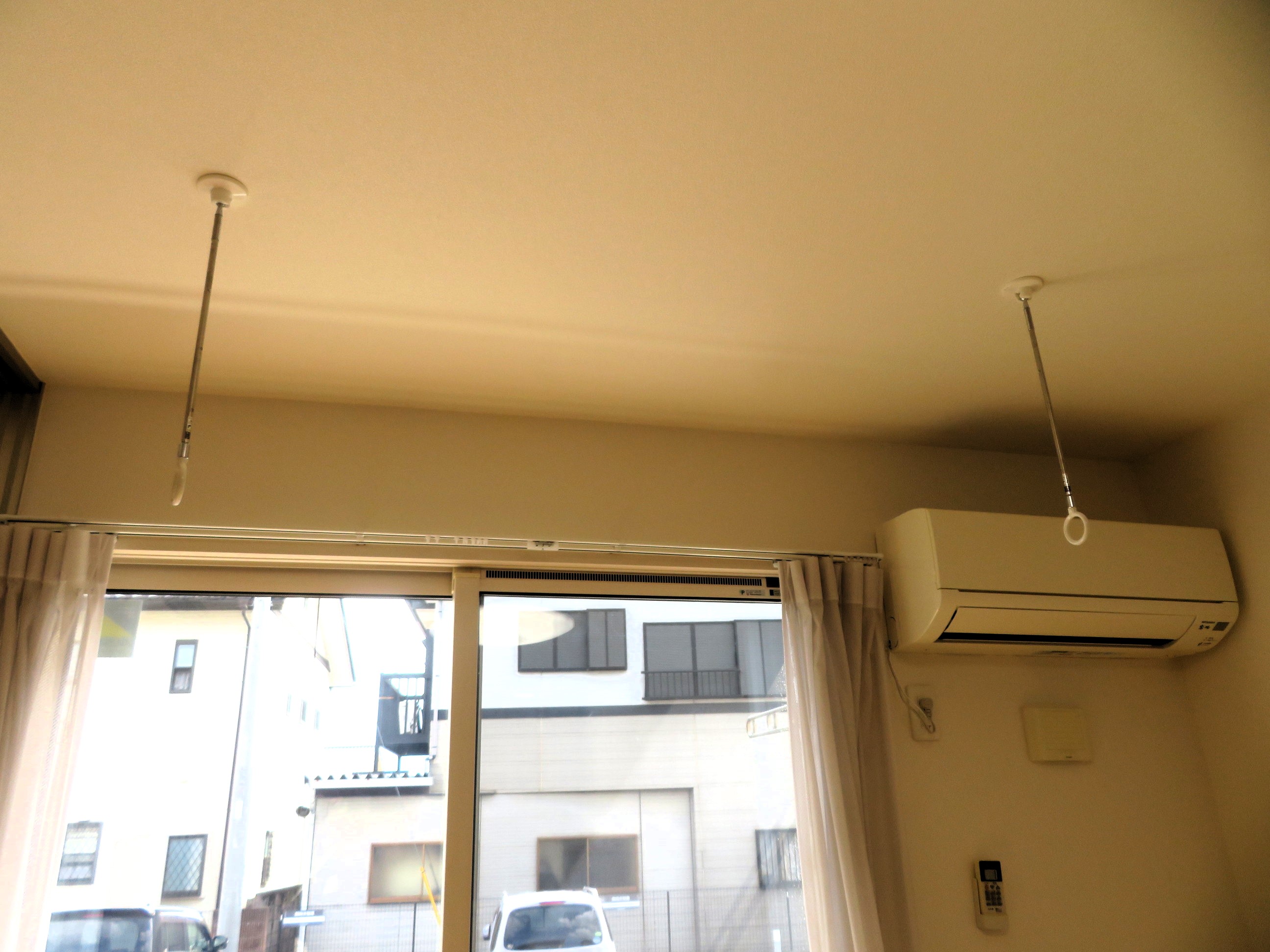 眺望　室内物干し付きで雨の日も安心です。