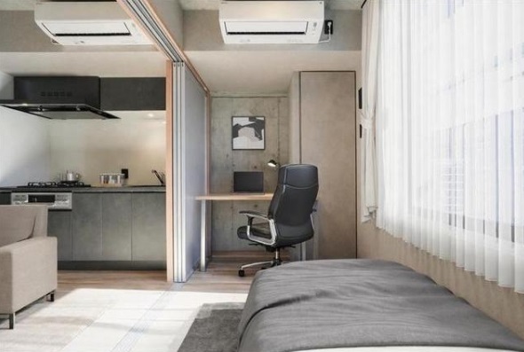 キッチン　家具・調度品等はCG加工です。実際の賃貸住居には含まれません