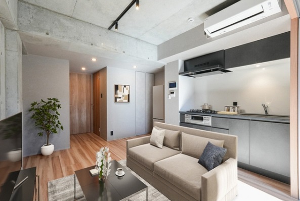 居室・リビング　家具・調度品等はCG加工です。実際の賃貸住居には含まれません