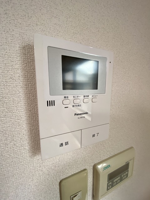 セキュリティ　来訪者の確認が出来ます。