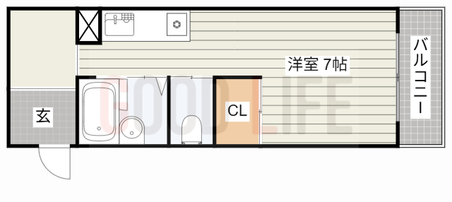 ＪＲ山陽本線 宝殿駅 徒歩17分 3階建 築30年の間取り写真