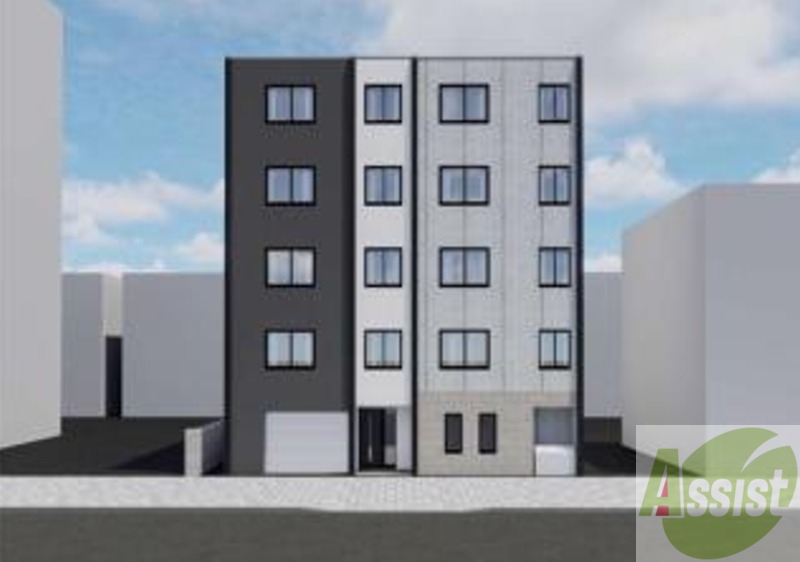 建物外観　外観予想パース　札幌市中央区北４条「仮）北４西１５ＭＳ」