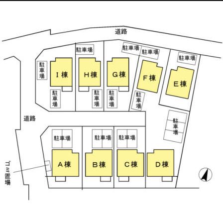 その他　駐車場の区画です