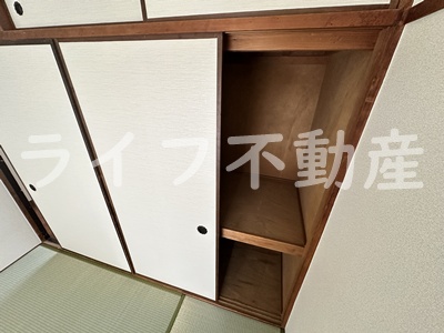 収納　収納のためのスペースです