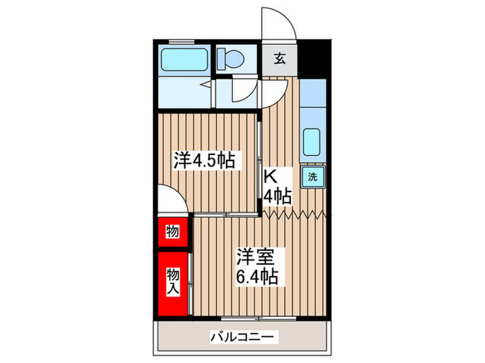 江東ハイツの間取り写真