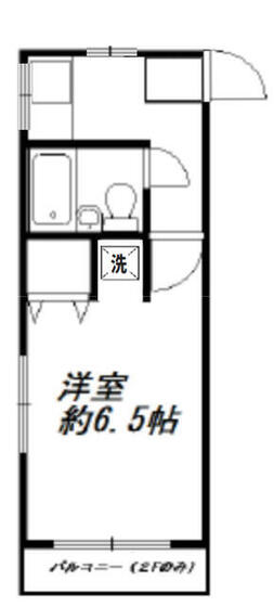 小田急小田原線 本厚木駅 徒歩13分 2階建 築42年の間取り写真