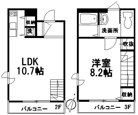 ヴェルネージュの間取り写真