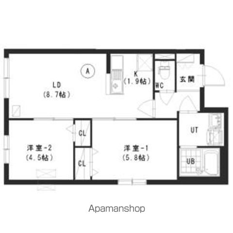 地下鉄東西線 西２８丁目駅 徒歩4分 5階建 築8年の間取り写真