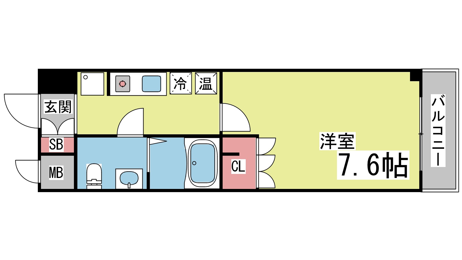 エポック弓木の間取り写真