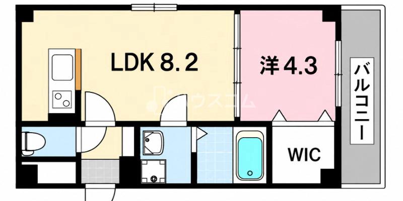 京阪本線 光善寺駅 徒歩8分 4階建 築1年の間取り写真