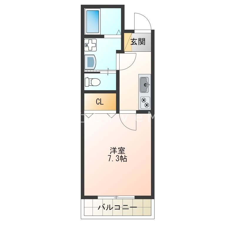 サンマリン海岸通の間取り写真