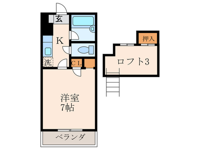 コンドミニアム医生ケ丘Iの間取り写真