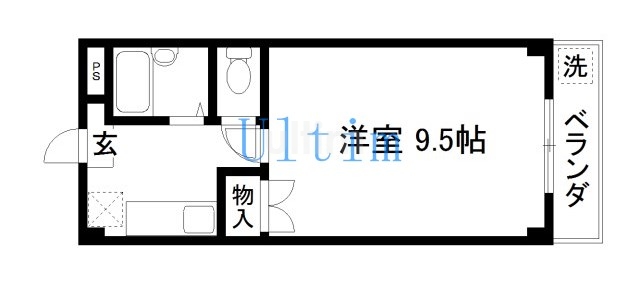 ロイヤルティみのの間取り写真