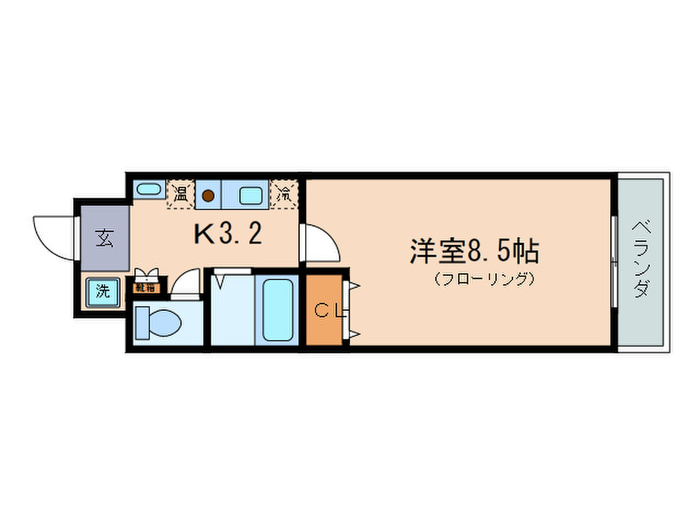 クレアトゥ-ル21の間取り写真
