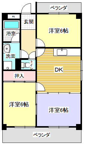 エシール共和の間取り写真