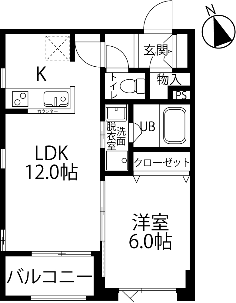 ＪＲ中央線 荻窪駅 徒歩4分 4階建 築10年の間取り写真
