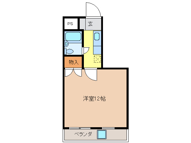 岐阜市長良杉乃町のマンションの間取り