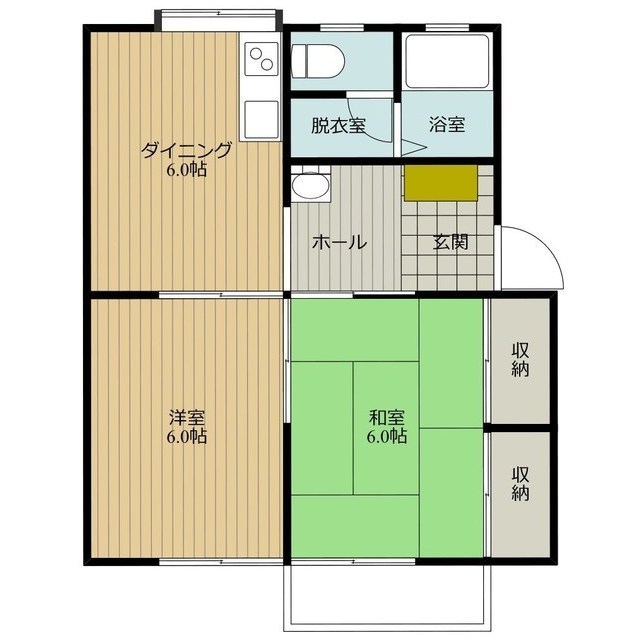 リベット浜山Ｄ棟の間取り