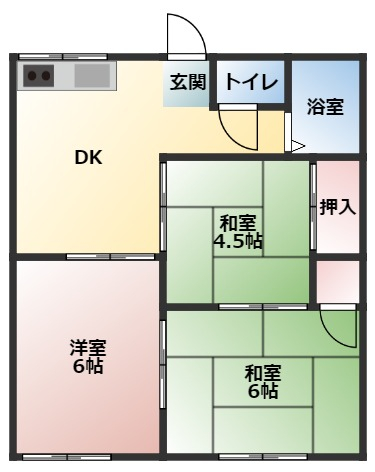 新井コーポIの間取り