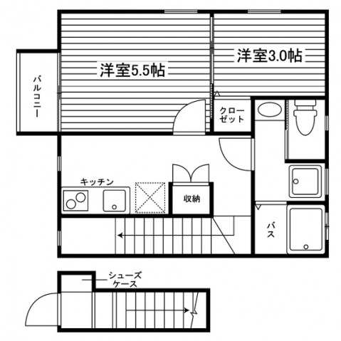 リーフレット向山の間取り