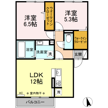 グレイスタウン青葉 Aの間取り