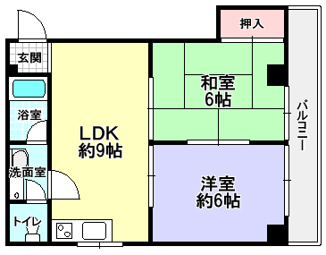 ハイネス楠葉の間取り