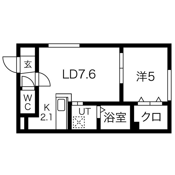 フォーチュンプラスサッポロIIの間取り